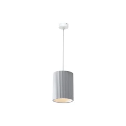 Inlight Κρεμαστό φωτιστικό λευκό από γύψο 1XΕ27 D:15cm (4062-White) Viokef