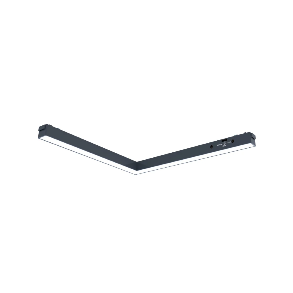 Inlight Γραμμικό φωτιστικό LED 24W 3CCT για ultra thin ράγα σε μαύρη απόχρωση D:30X2,6X2,4cm (TMU0180-Black)