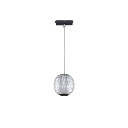 Inlight Κρεμαστό Φωτιστικό LED 5W 3CCT για Ultra-Thin μαγνητική ράγα σε μαύρη απόχρωση D:10,2cm (TMU0230-Black)