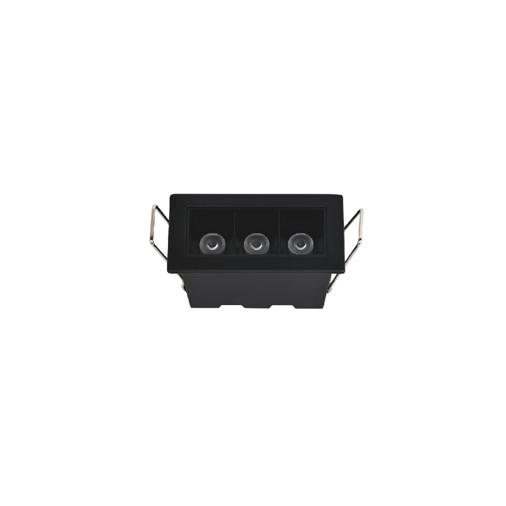 Inlight Downlight σποτ 3*3W 3CCT σε μαύρη απόχρωση (X00190B)