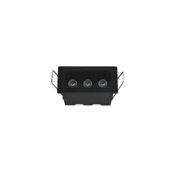 Inlight Downlight σποτ 3*3W 3CCT σε μαύρη απόχρωση (X00190B)
