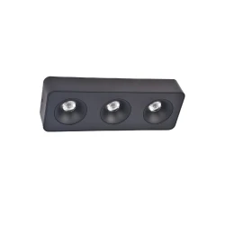 Inlight Downlight Mounted σποτ 3*8W 3CCT σε μαύρη απόχρωση (X00280B)