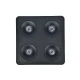 Inlight Downlight Mounted σποτ 4*8W 3CCT σε μαύρη απόχρωση (X00290B)