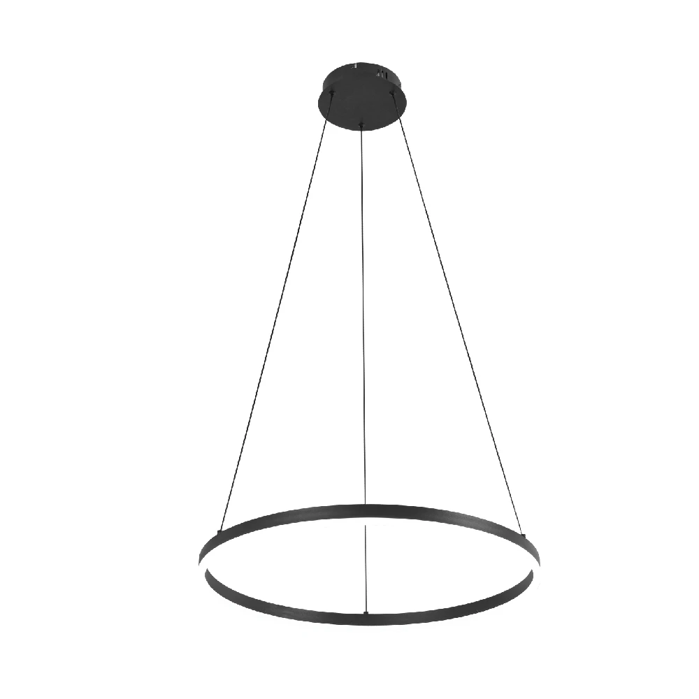 Inlight Κρεμαστό φωτιστικό LED 45W 3CCT (by switch on base) D:100cm (6095-AA-Black)