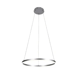 Inlight Κρεμαστό φωτιστικό LED 45W 3CCT (by switch on base) D:100cm (6095-AA-Silver)