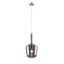 Inlight Κρεμαστό φωτιστικό από φιμέ γυαλί 1XE27 D:18x36cm (4079)