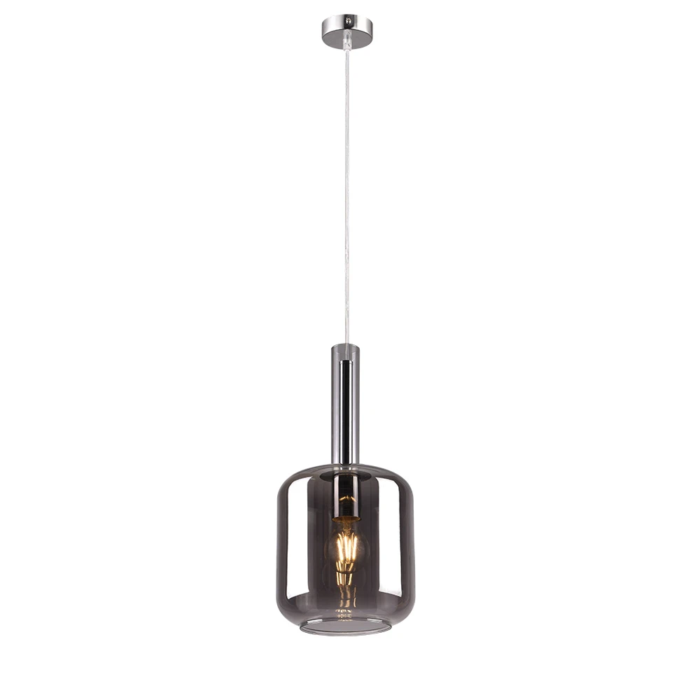 Inlight Κρεμαστό φωτιστικό από φιμέ γυαλί 1XE27 D:18x36cm (4081)