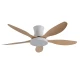 it-Lighting Denali 24W 3CCT LED Fan Light in White and wooden Color (102000710)