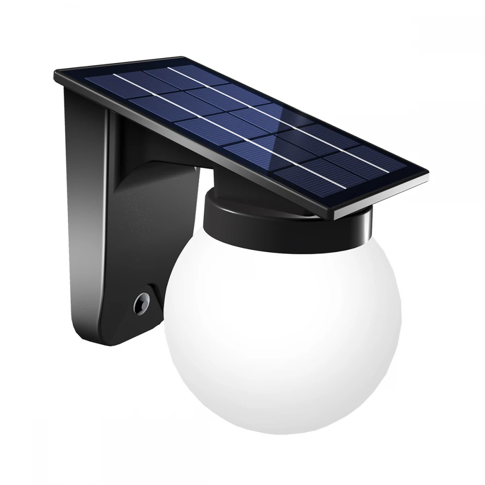 it-Lighting Baikal LED 1W 3000K | 4000K | 6000K Solar Outdoor Wall Lamp Black D:130x190x175 mm (80207310S)