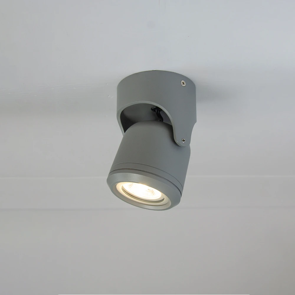 it-Lighting Crescent 1xGU10 Outdoor Spot Grey D:90x90x130mm (80206034)