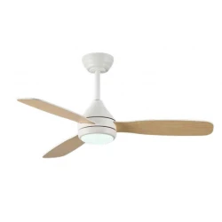 it-Lighting SIERRA Ανεμιστήρας Οροφής με LED 20W, DC Μοτέρ & Smart App - Λευκό/Ξύλο (102000810)