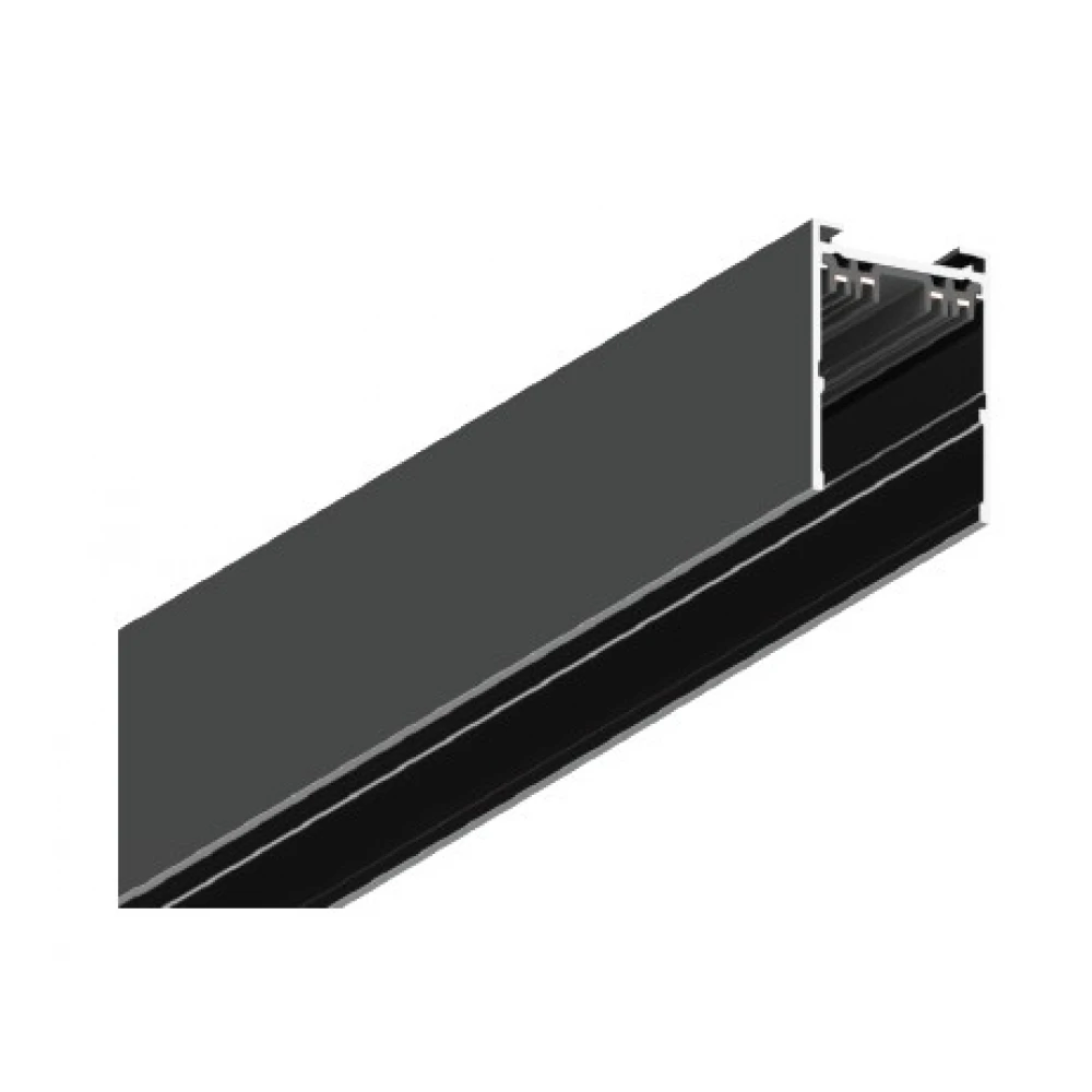 InLight Μαγνητική ράγα 220V με κάλυμμα μαύρη D:2m (TRM20012)