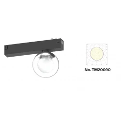 Inlight Φωτιστικό LED 7W 3CCT για μαγνητική ράγα 220V σε μαύρη απόχρωση D:8X10cm (TM20090)