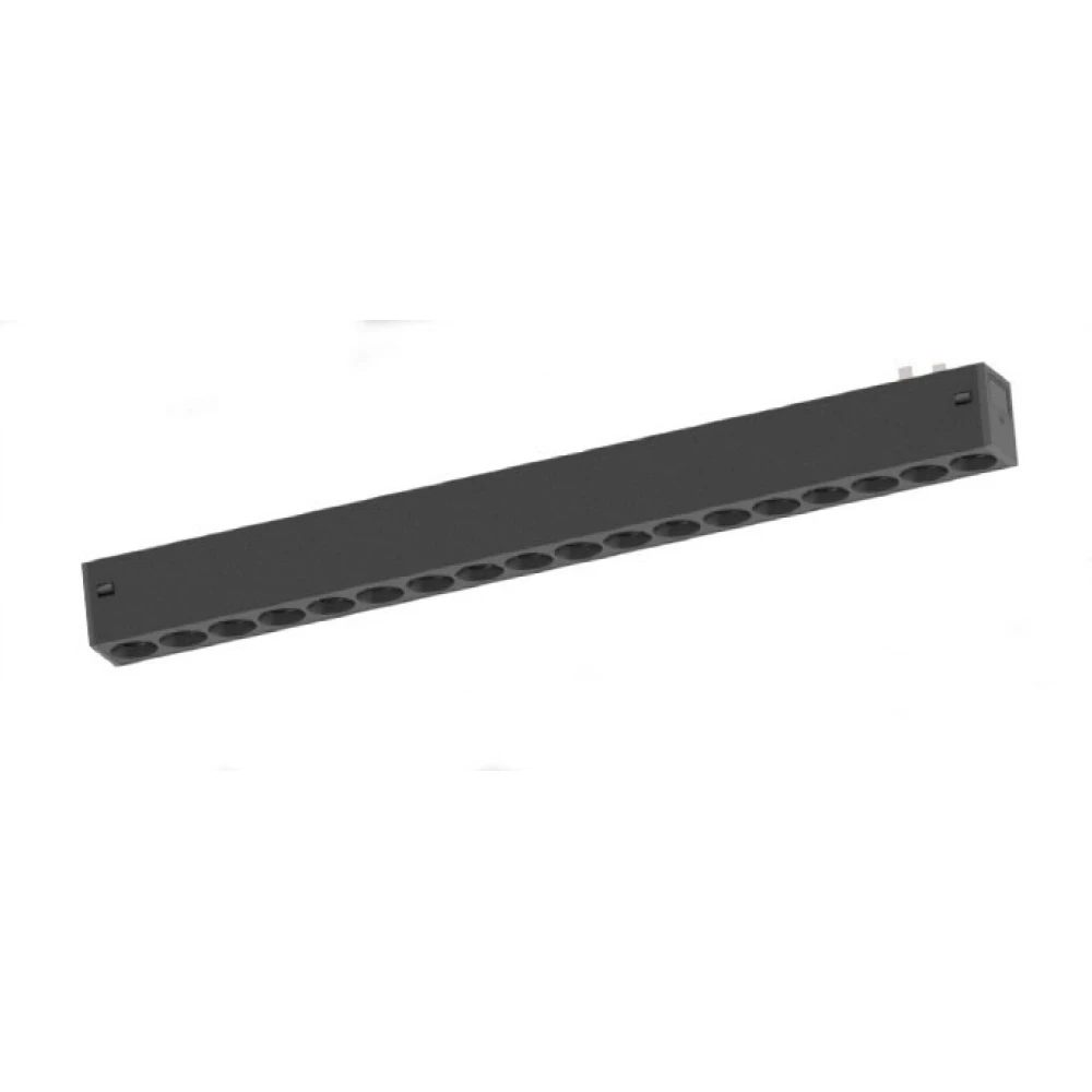Inlight Γραμμικό Φωτιστικό LED 18W με Anti-glare Dots 3CCT 24° για μαγνητική Ράγα 220V  σε μαύρη απόχρωση D: 32,8x3cm (TM20010)