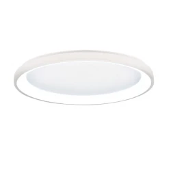 Inlight Πλαφονιέρα οροφής LED 28W 3CCT από λευκό μέταλλο και ακρυλικό D:50x5cm (42044-C-White)