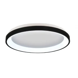 Inlight Πλαφονιέρα οροφής LED 28W 3CCT από μαύρο μέταλλο και ακρυλικό D:40x5cm (42044-C-Black)