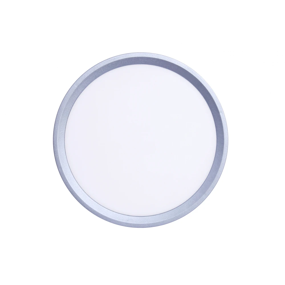 Inlight Πλαφονιέρα οροφής LED 18W 3CCT (by switch on base) σε ασημί απόχρωση D:23x2,5cm (42036-E-Silver)