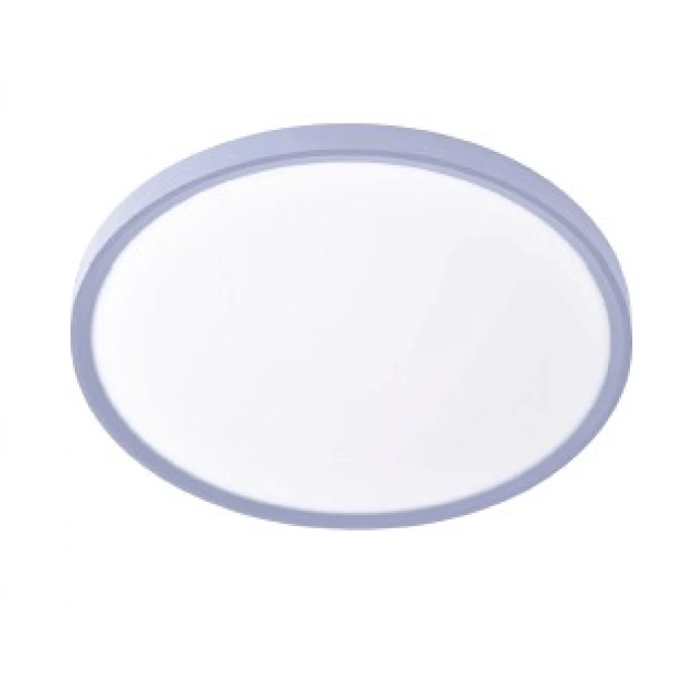 Inlight Πλαφονιέρα οροφής LED 40W 3CCT (by switch on base) σε ασημί απόχρωση D:50x2,5cm (42036-B-Sillver)