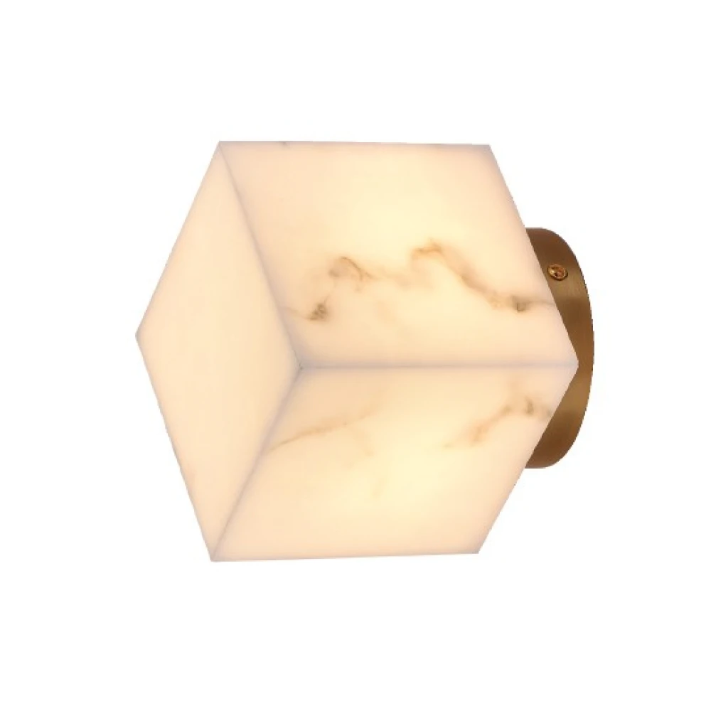 Inlight Επίτοιχο φωτιστικό, Alabaster, 1XG9 D:14X12cm(43071)