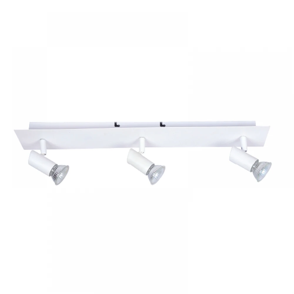 InLight Επιτοίχιο σποτ από μέταλλο σε λευκή απόχρωση 3XGU10 D:32cm (9078-3Φ-Λευκό)