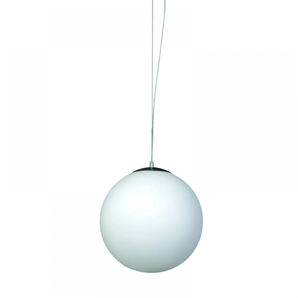 InLight Κρεμαστό φωτιστικό από λευκή οπαλίνα 1XE27 D:25cm (4253-Δ)