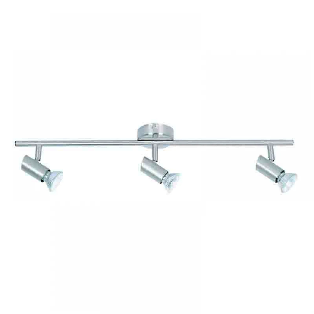 InLight Επιτοίχιο σποτ από μέταλλο σε νίκελ ματ απόχρωση 3XGU10 D:60cm (9076-3Φ-Νίκελ Ματ)