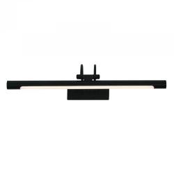 InLight Επιτοίχιο φωτιστικό LED 12W 3000K από μαύρο μέταλλο και ακρυλικό D:60cm (1044-Α-Μαύρο)