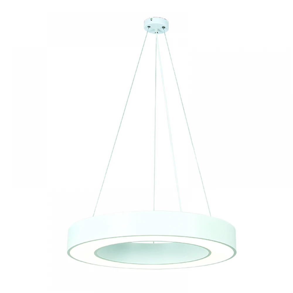 InLight Κρεμαστό φωτιστικό LED 50W 4000K σε λευκή απόχρωση D:80cm (6171-80-WH)