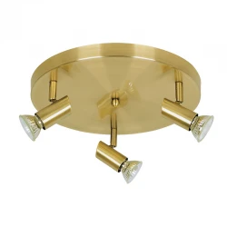 InLight Επιτοίχιο σποτ από μέταλλο σε οξυντέ απόχρωση 3XGU10 D:25cm (9075-3Φ-Οξυντέ)