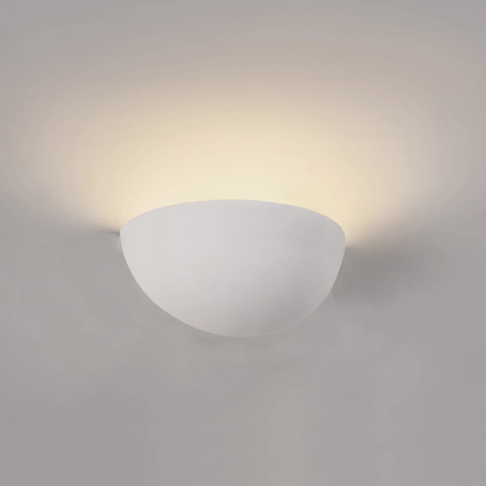 InLight Επιτοίχιο φωτιστικό λευκό από γύψο 1XE14 D:27,5cm (43032)