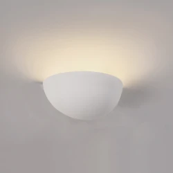 InLight Επιτοίχιο φωτιστικό λευκό από γύψο 1XE14 D:27,5cm (43032)