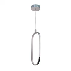 InLight Κρεμαστό φωτιστικό LED 14W 3000K σε χρώμιο απόχρωση D:17cm (6059-CH)