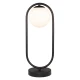 InLight Επιτραπέζιο φωτιστικό σε μαύρη απόχρωση και λευκή οπαλίνα 1XG9 D:40cm (3016-BL)