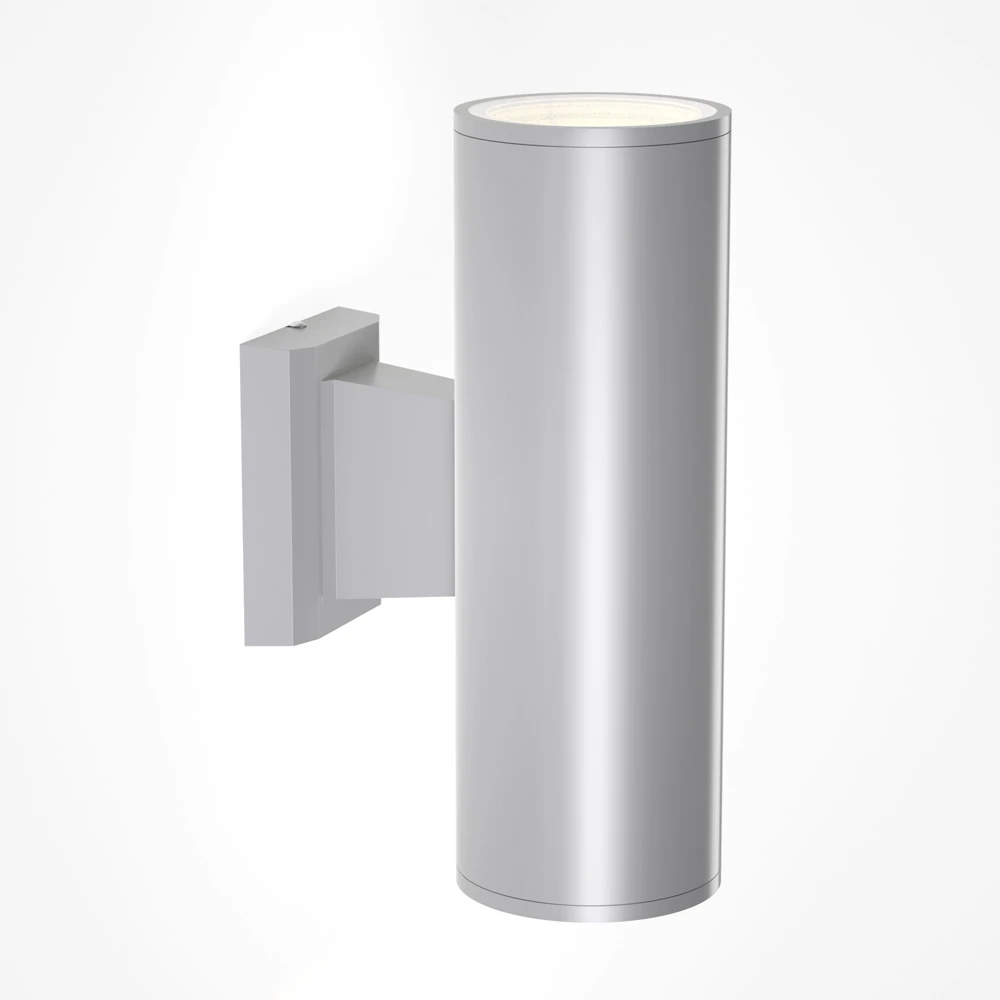 InLight Winnipeg 2xΕ27 Outdoor Up-Down Wall Lamp Grey D:15.3cmx26cm (80203434)