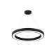 InLight Κρεμαστό φωτιστικό LED 88W 3CCT (by switch on base) σε μαύρη απόχρωση D:80cm (6073-80-BL)