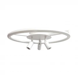 InLight Πλαφονέρα Οροφής LED 48W 3000K σε λευκό χρώμα D:60cm (6086-WH)