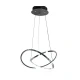InLight Κρεμαστό φωτιστικό LED 48W 3CCT (by switch on base) σε χρώμιο D:60cm (6082-CH)