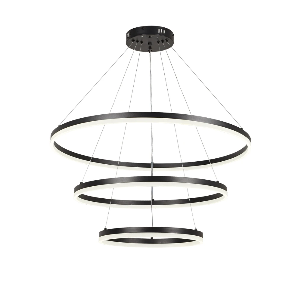 InLight Κρεμαστό φωτιστικό LED 100W 3CCT (by switch on base) 6095-A-Black