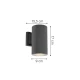 it-Lighting Candler E27 Up or Down Outdoor Light in White Color (80203724)