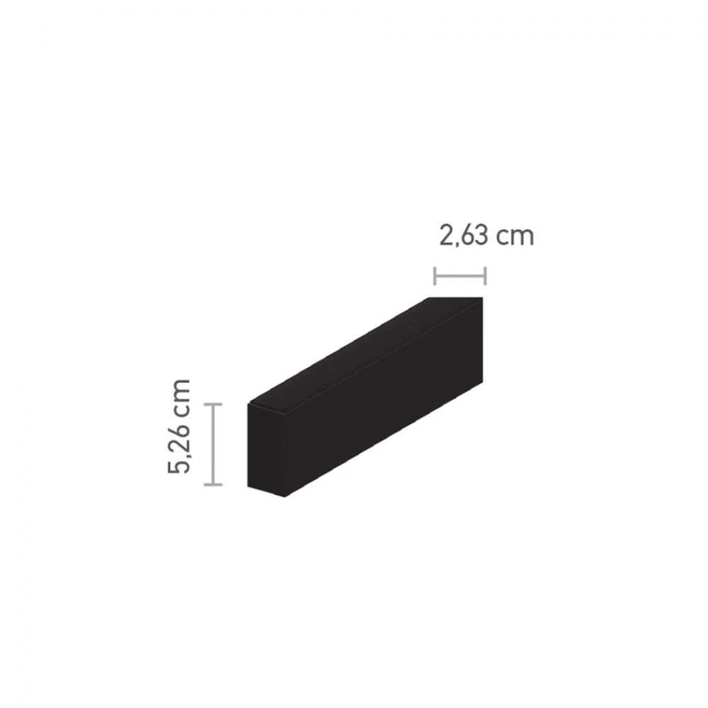 Inlight Μαγνητική ράγα μαύρη 3 μέτρων (TR005-3-Black)