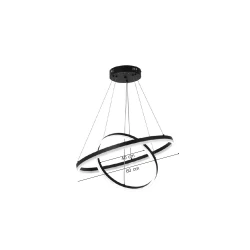 Inlight Κρεμαστό φωτιστικό LED 58W 3CCT (by switch on base) 6095-B-Golden