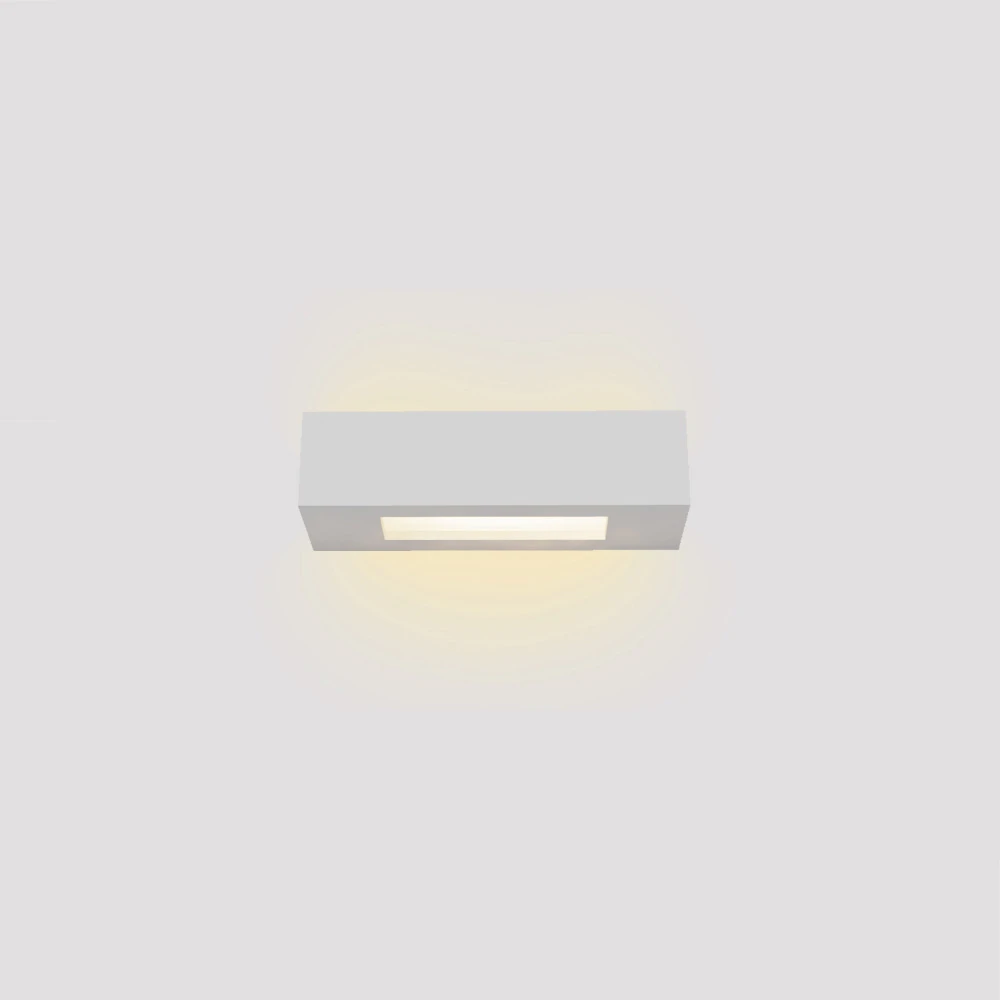 Inlight Επιτοίχιο φωτιστικό λευκό από γύψο 1xE14 D:22cm (43049-C-White)