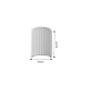 Inlight Επιτοίχιο λευκό φωτιστικό από γύψο 2XGU10 D:22cm (43055-White)