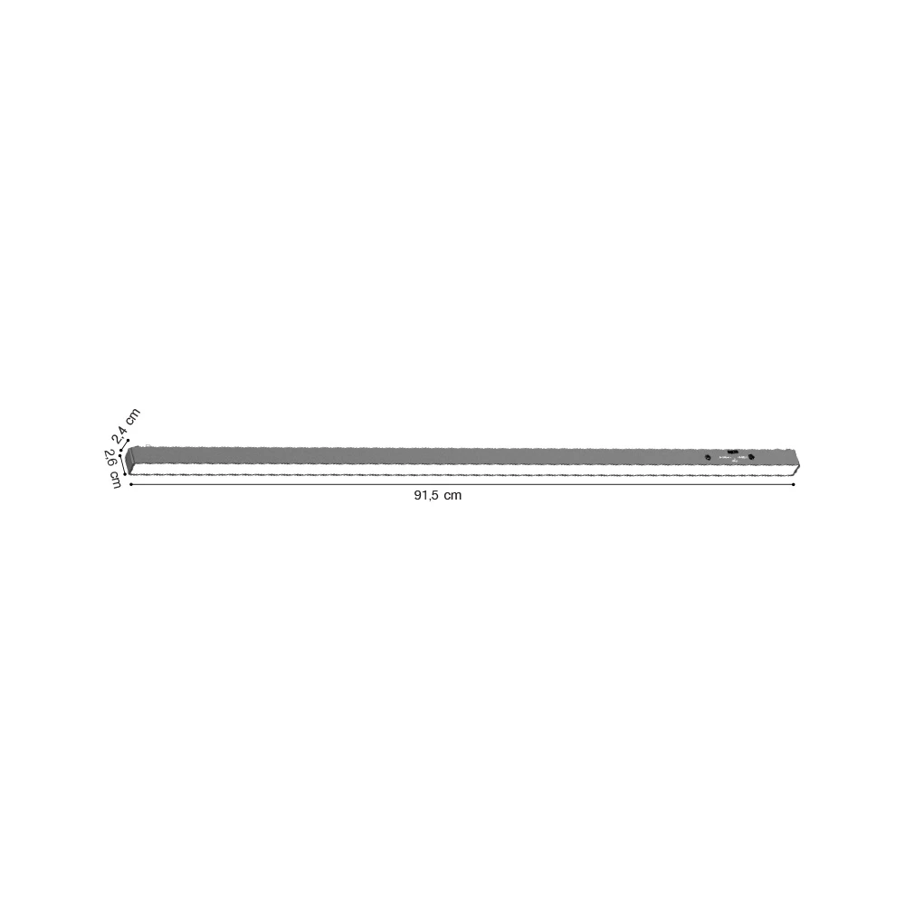 Inlight SMART Γραμμικό φωτιστικό LED 30W 3000K-6000K για ultra thin ράγα σε μαύρη απόχρωση D:91,5X2,6X2,4cm (TMZ0030-Black)