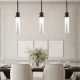 Inlight Κρεμαστό φωτιστικό LED 1xG9 από μαύρο μέταλλο και γυαλί D:49x200cm (4074-Black)