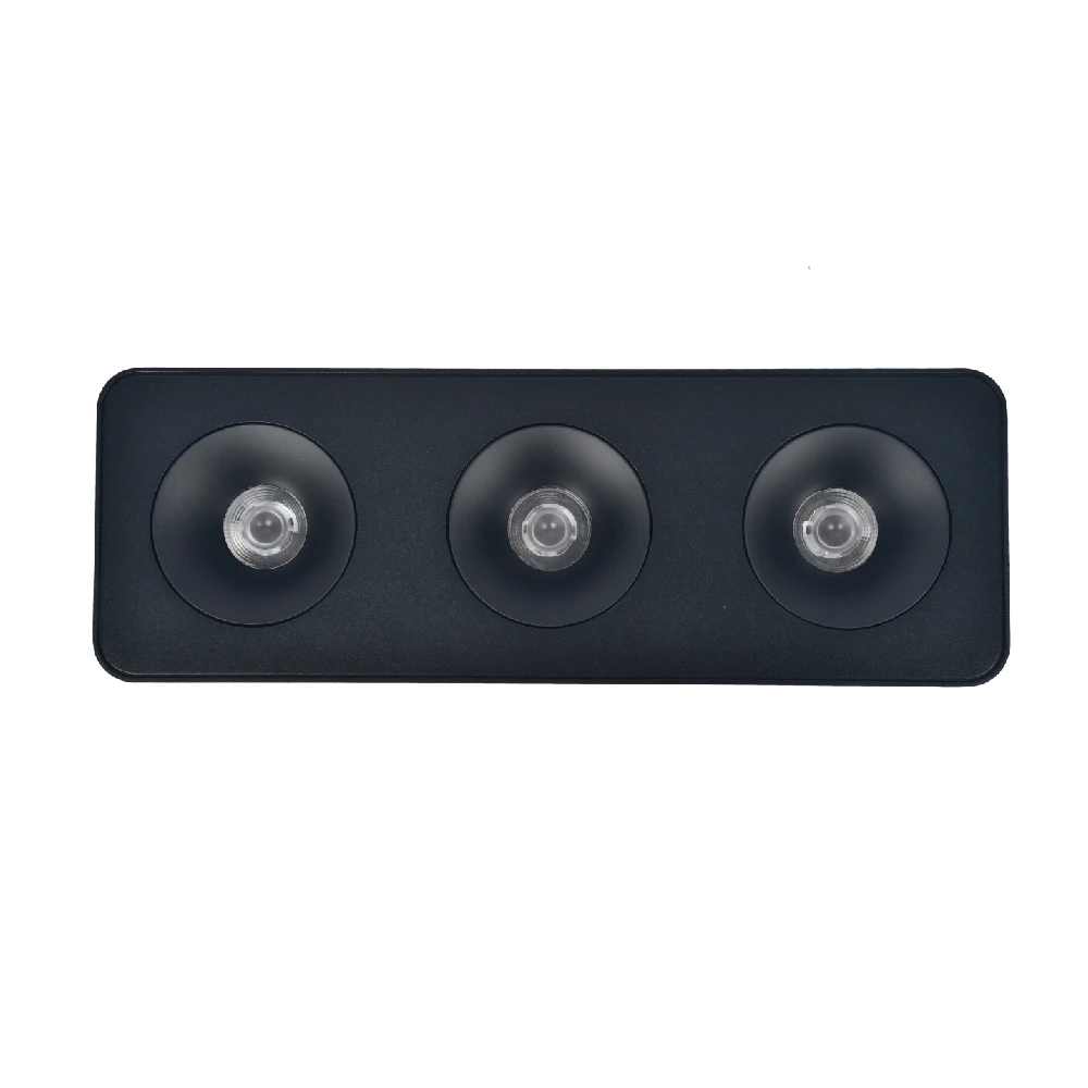 Inlight Downlight Mounted σποτ 3*8W 3CCT σε μαύρη απόχρωση (X00280B)