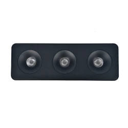 Inlight Downlight Mounted σποτ 3*8W 3CCT σε μαύρη απόχρωση (X00280B)