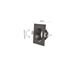 Inlight Downlight σποτ GU10 σε λευκή απόχρωση (X00320W)