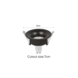 Inlight Downlight σποτ GU10 σε μαύρη απόχρωση (X00340B)