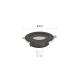 Inlight Downlight σποτ GU10 σε μαύρη απόχρωση (X00350B)